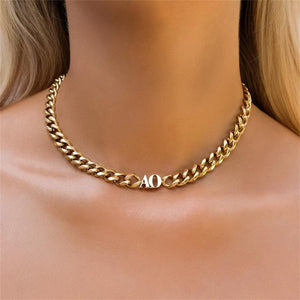 Custom Initial Choker Necklace