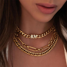 Load image into Gallery viewer, Custom Initial Choker Necklace
