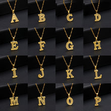 Load image into Gallery viewer, Hammered Initial Necklace
