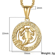 Load image into Gallery viewer, Zodiac Pendant Necklace
