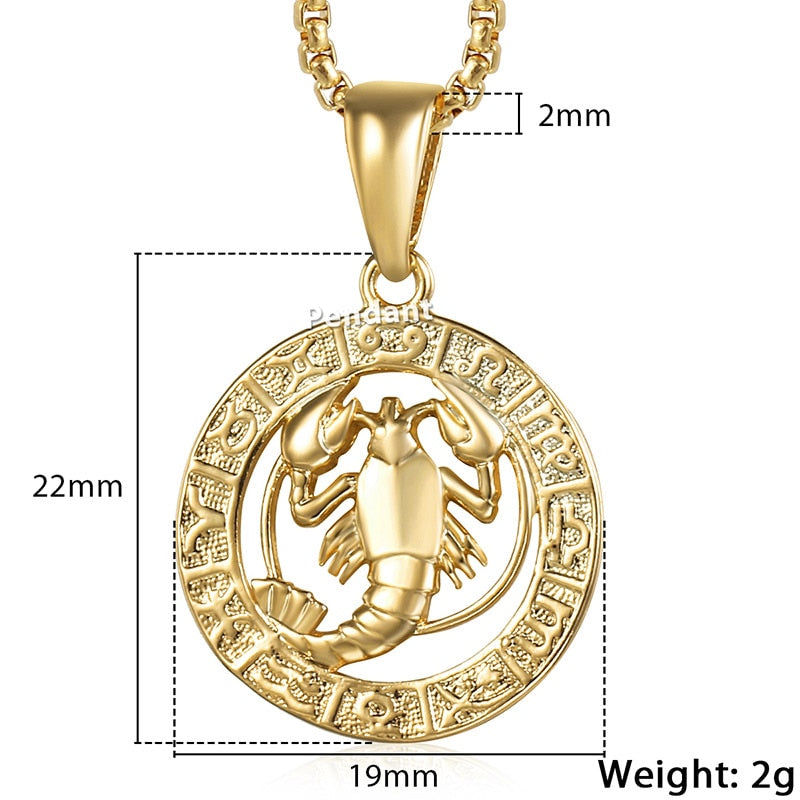 Zodiac Pendant Necklace