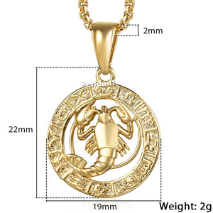 Zodiac Pendant Necklace