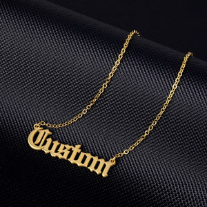 Personalised Old English Necklace