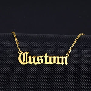 Personalised Old English Necklace