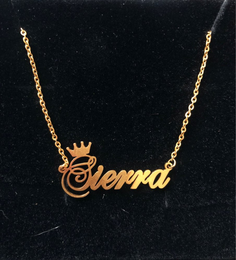 Personalised Crown Necklace