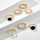 Load image into Gallery viewer, Roman Numeral &amp; Onyx Ring Set
