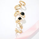 Load image into Gallery viewer, Roman Numeral &amp; Onyx Ring Set
