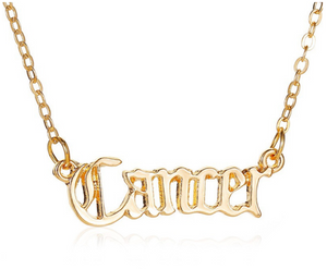 Old English Zodiac Necklace