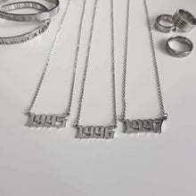 Load image into Gallery viewer, Silver Birth Year Necklace
